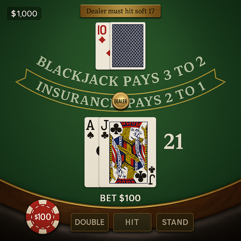 RoyalVincit - Blackjack Table Game - Strategy and Tactics